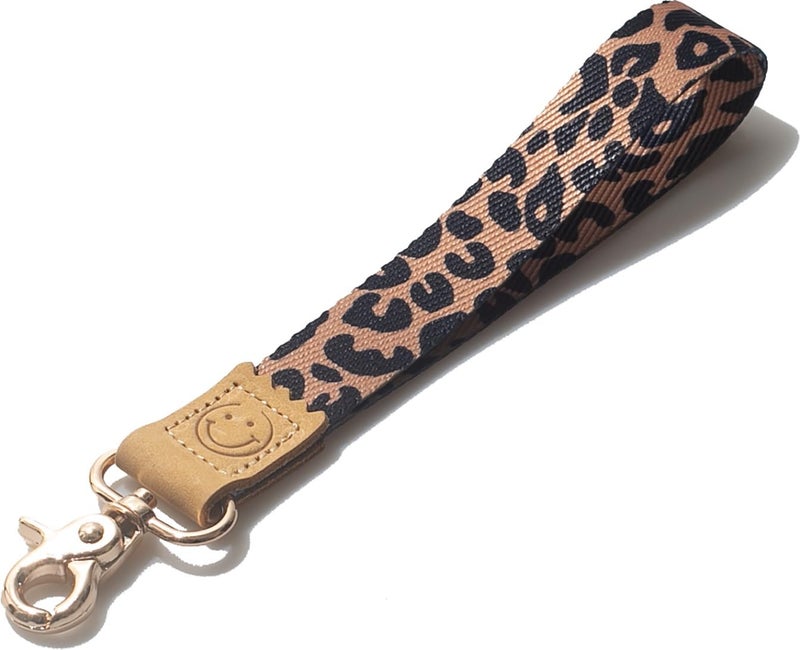 DQL Wrist Lanyard for ID Badges, Cute Key ID Badge Holder, Hand Wristlet Lanyard Keychain Holder for Women (Leopard print) - Image 1